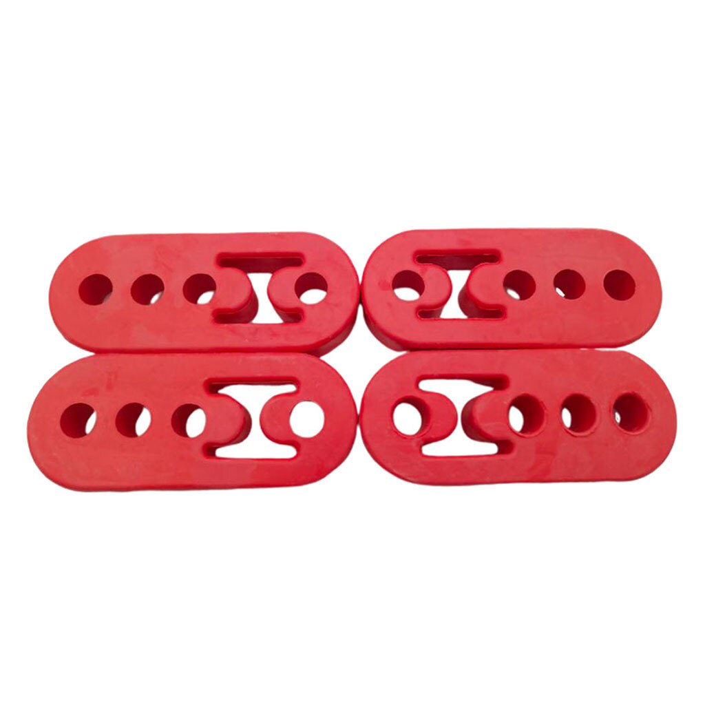 4x bil gummi avgasrör montering konsoler hängare isolator 4 hål universal