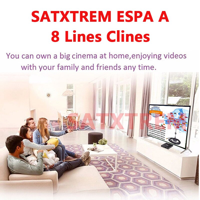 Satxtrem Europese Stabiele Hd Tv V7 V8 V8X S2X Nova Cline Espa Een 8 Lijnen