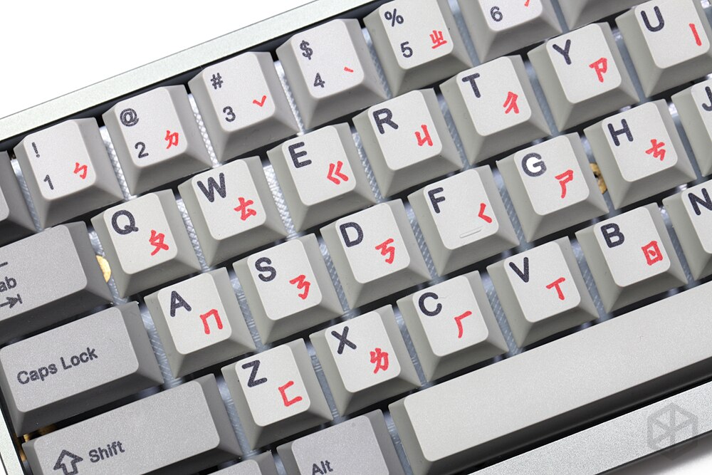 139 TaiWan pinyin Bopomofo font language black red Cherry profile Dye Sub Keycap PBT for gh60 xd60 xd84 tada68 87 104 108