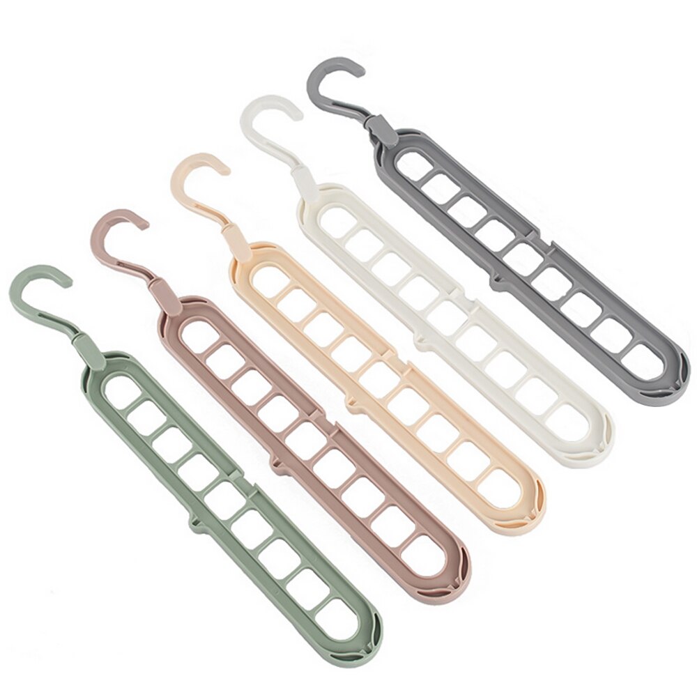1/3/5/7PC Multi-function Plastic Hanger Drying Rack Multi-port Support Hanger For Drying Rack Storage Hanger