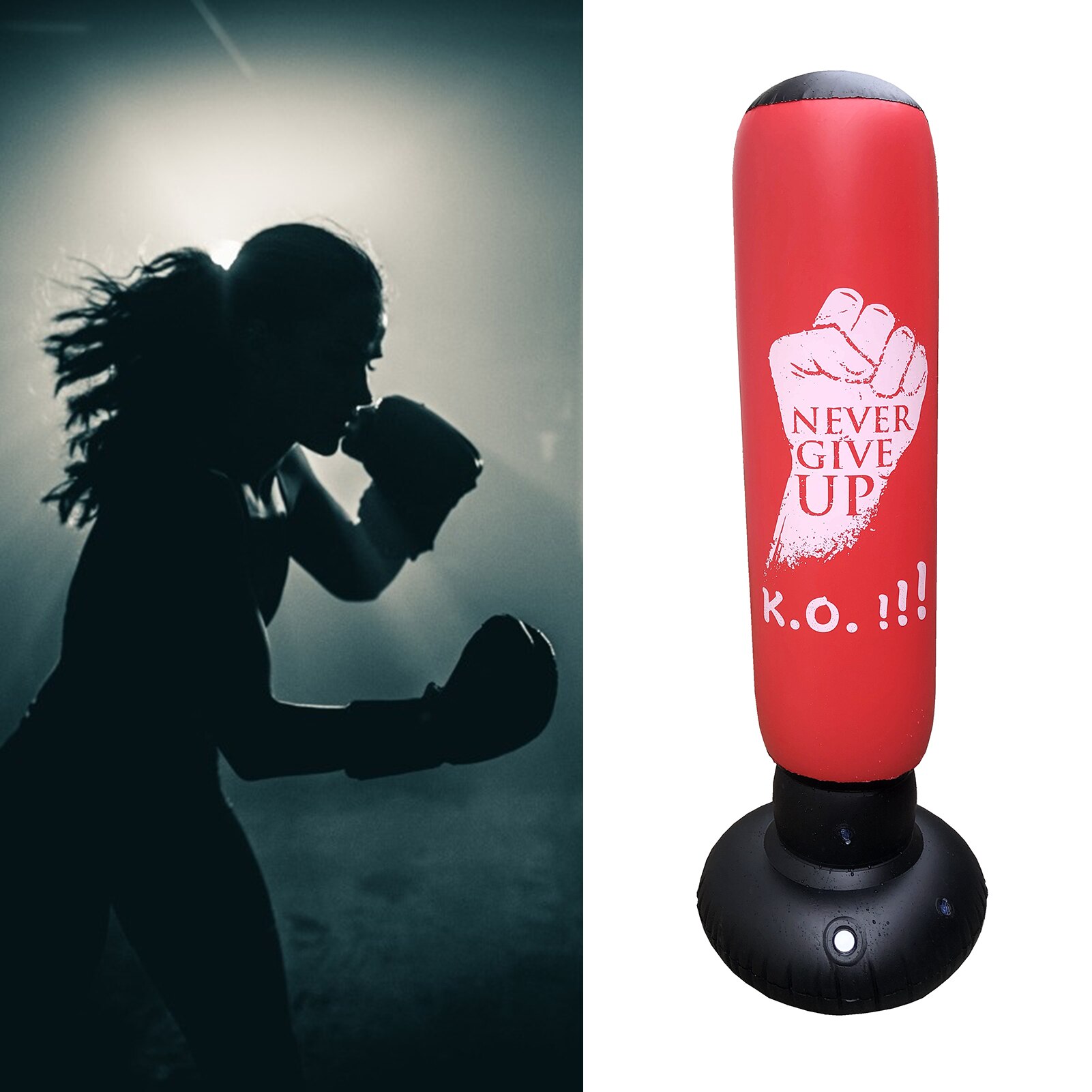 Gym Adult Children 160cm Inflatable Boxing Bag Punch Kicking Training Sandbag Boxing Bag Punch Kicking Training Sandbag