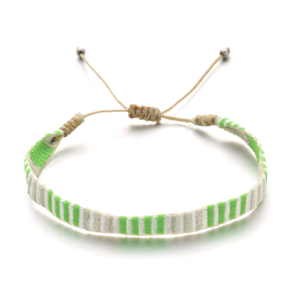 ZMZY trenzado Multicolor Boho mano pulsera tejida de Amistad los hombres y las mujeres Colombia nudo de cordón hecho a mano Wayuu playa de , joyería: QQ282