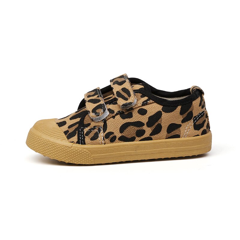 Peuters Kids Casual Schoenen Jongens Meisjes Zachte Mode Canvas Schoenen Voor Kinderen 1-7 Jr Maat 21-30 effen Witte Kleur Leopard Prints