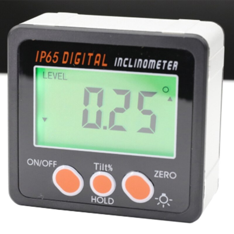 IP65 Waterproof Protractor with Back Light Inclinometer Angle Bevel Box Electronic Protractor netic Base