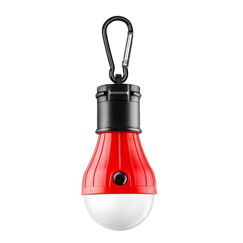 Draagbare Emergency Camping Tent Licht Waterdicht Outdoor Opknoping Sos Lanters Lamp Vissen Lantaarn Wandelen Spaarlamp: red