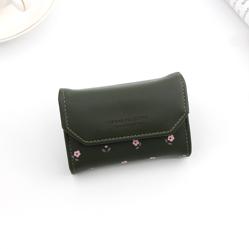 Purdored 1 Pc Vrouwen Bloemen Kaarthouder Pu Kleine Creditcard Houders Vrouwelijke Minimalistische Portemonnee Rits Portemonnee Leuke Id houders