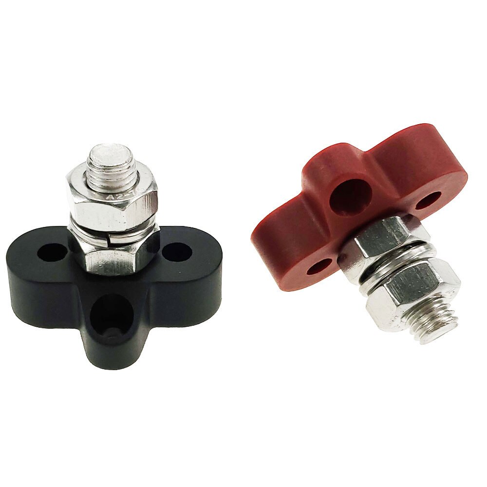 Iztoss enkele zware aansluitbouten met aansluitbus voor stroomklemmen verbinding negatief  m10 (3/8 ")  + m10 (3/18 ")