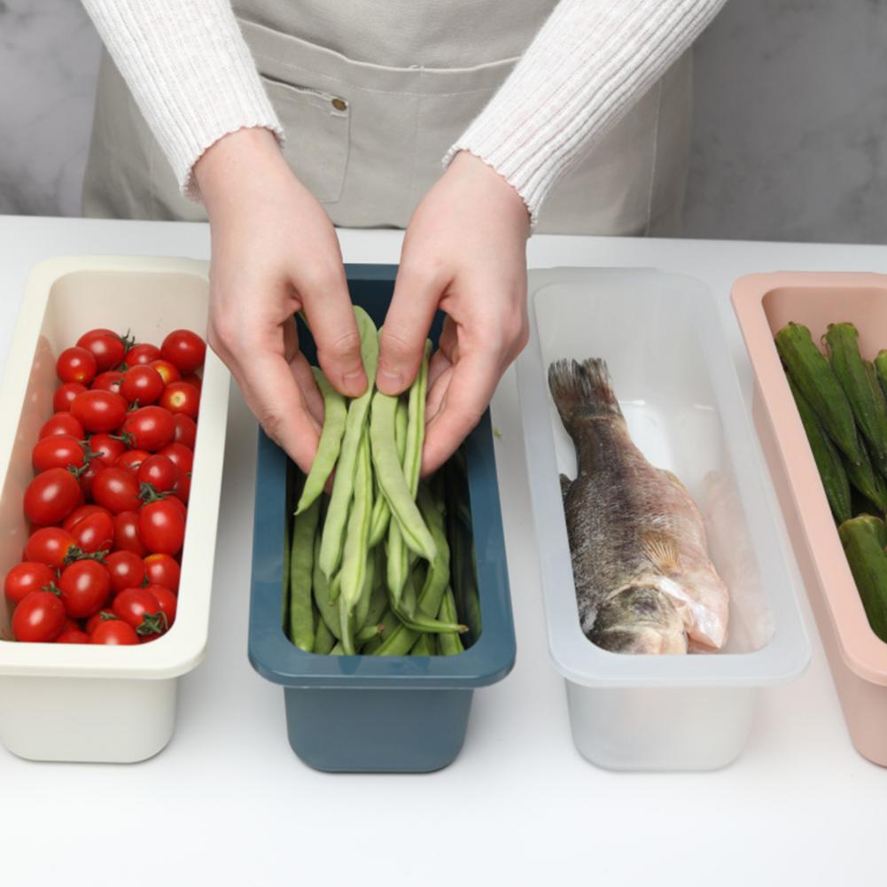 Plastic Fridge Drawer	Holder Pull-out Refrigerator Shelf Large Capacity Pullable Refrigerator Storage Box	for Kitchen