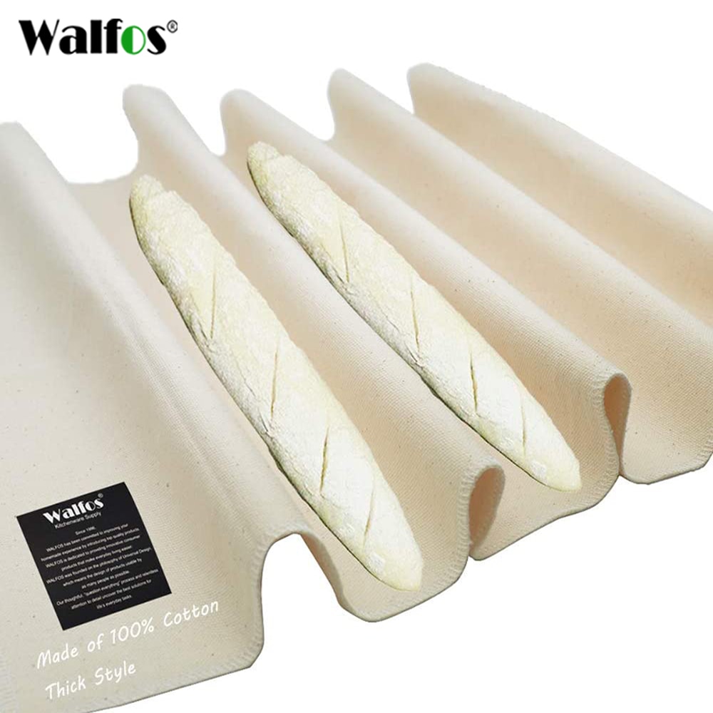 Walfos tykk gjæret lin klut prøvetrykk deig bakere panner brød baguette bakematte bakverk baker couche prøvetrykk klut