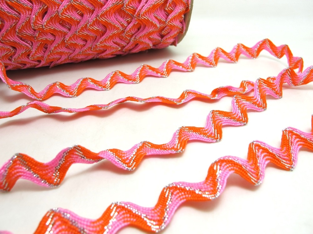 10 yardas 13mm Multi listón de colores Ric Rac Zig... – Grandado
