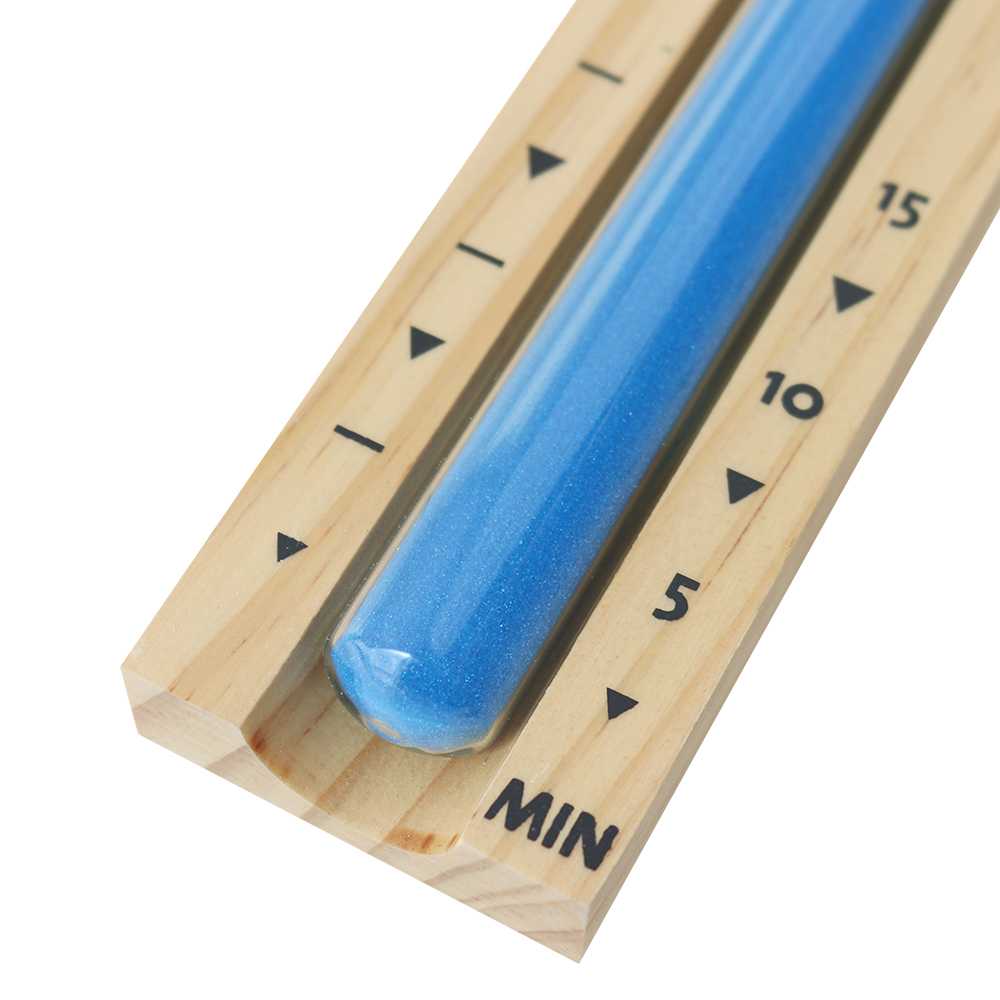 Wall-Mounted Rotating Sauna Clock Wooden Hourglass blue Sand Timer 15 Minutes Timer Home Decoration Accessories