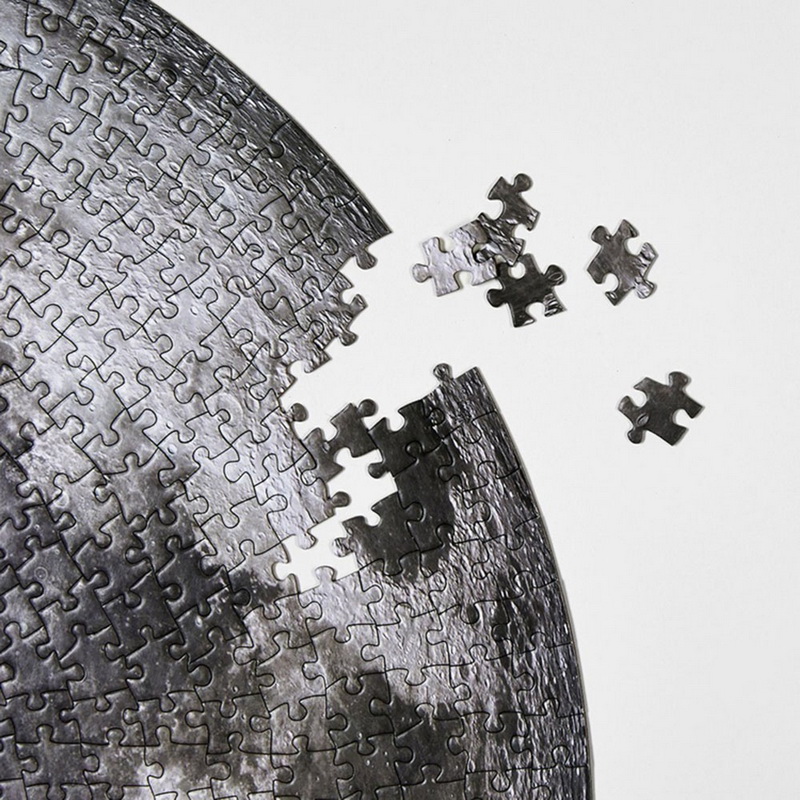 Puzzle rond lune/terre 1000 pièces | Puzzle de planètes difficiles pour enfants adultes, jouets Puzzle de planètes, directe éducative