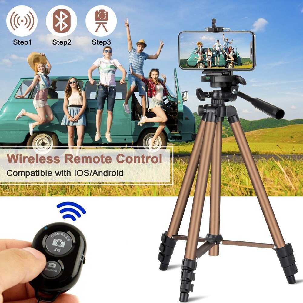 Stativ Für Handy, Mobiltelefon Stativ Für Kamera Selfie Stock Mit Stativ Für Telefon Für Handy, Mobiltelefon Mit Licht Bluetooth Fernauslöser