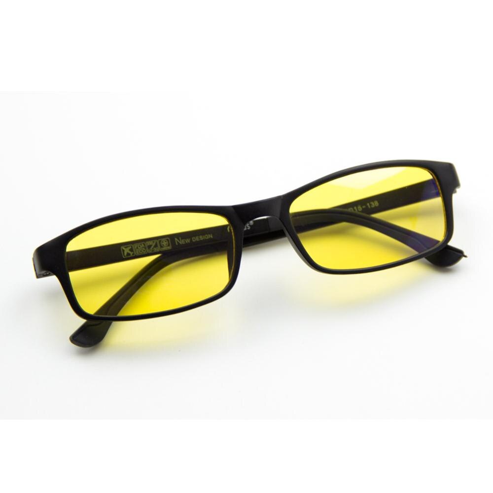 Cyxus Blue Light Blocking Glasses TR90 Rectangle Computer glasses Anti Eye Eyestrain Yellow Lenses Unisex 8327