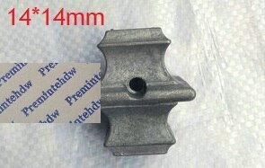 4 st/lot oavslutade fyrkantiga runda aluminium golvstolpar fläns trapp ledstång balustrar justerbara brickfäste kopplingsbeslag: 14 to 14mm