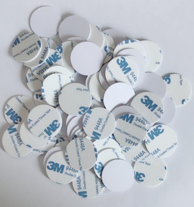 2pcs CUID Key Tag Sticker Label Android App MCT UID Changeable NFC 13.56MHz Card Block 0 Writable Ring Keyfob Access Duplicate