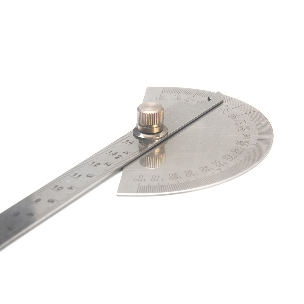 14.5cm 180 Degree Practical Protractor Angle Finder Craftsman Ruler Stainless Steel Caliper Measuring Tools Woodworking