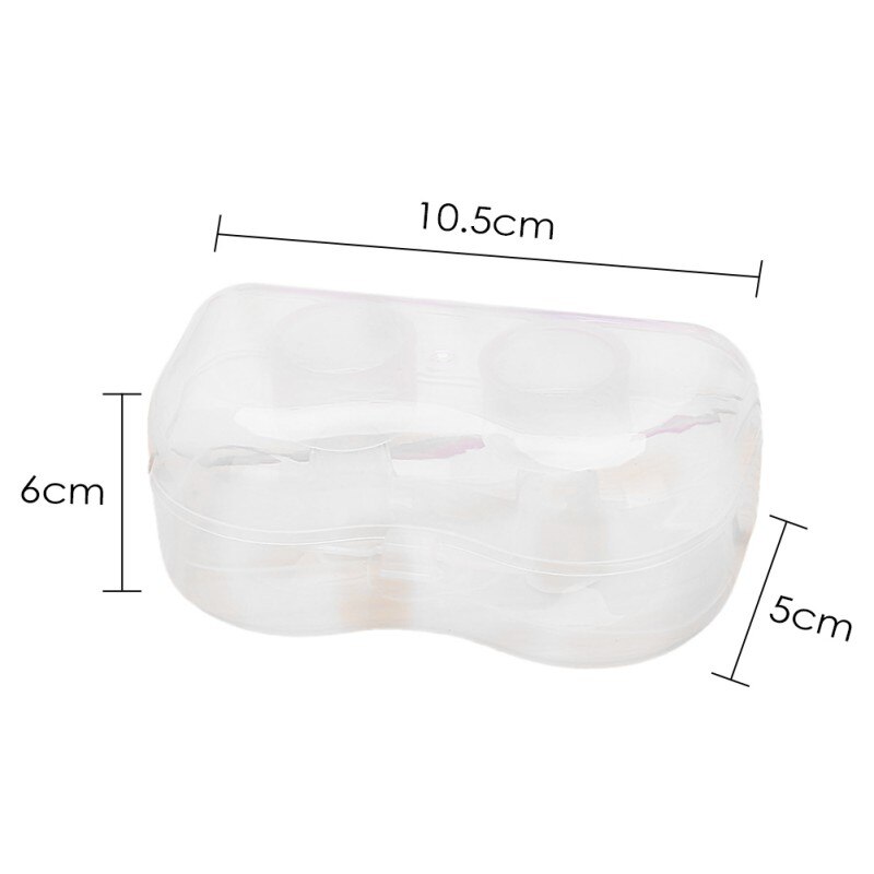 2Pcs Ultra-Thin Silicone Nipple Shields Protectors With Case For Baby Breast Milk Feeding Pain Reduction Tool