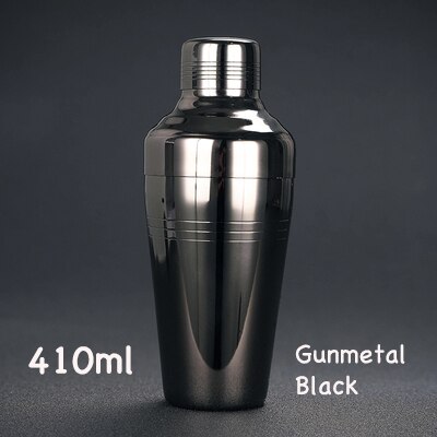 Outil de barre d'outil de barman de secoueur de barre de secoueur de Cocktail d'acier inoxydable de Style japonais de 410ml: Gunmetal Black
