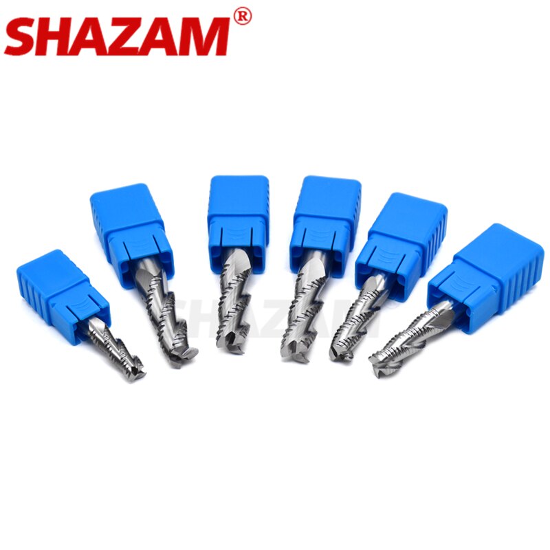 SHAZAM – fraise en Aluminium, outil en acier au tungstène, revêtement en alliage, 3 lames, pour la découpe à la Machine