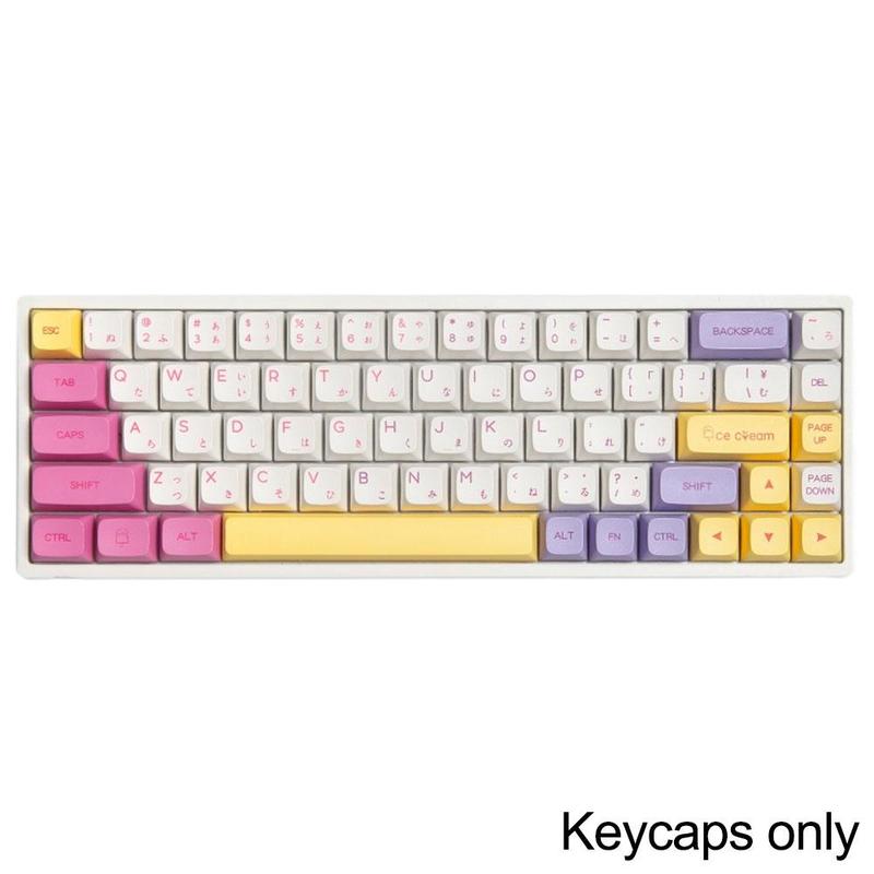 Capuchons de touches de clavier en PBT, 136 touches, Profil XDA, japonais, anglais, thème crème glacée, personnalisés, pour clavier mécanique Cherry MX: Default Title