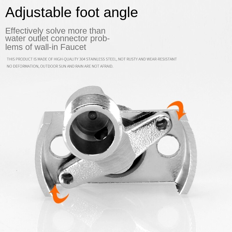 Universal Curved Joint Eccentric Curved Foot Lengthened Variable Diameter Shower Accessories Shower Faucet Skew Foot Corrector