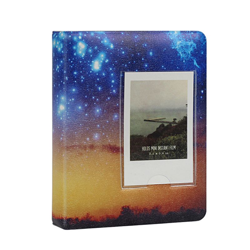 64 Zakken 3 Inch Sterrenhemel Fotoboek Album Voor Fujifilm Instax Mini Films 9 8 7S 90 70 25 Naam Kaarthouder