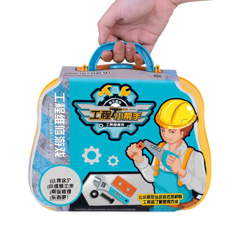 14 Teile/satz DIY vorgeben Spielen Spielzeug Simulation Reparatur Werkzeug Kasten Koffer Schraubendreher Demontage Pädagogisches Spielzeug Für freundlicher freundlicher Jungen
