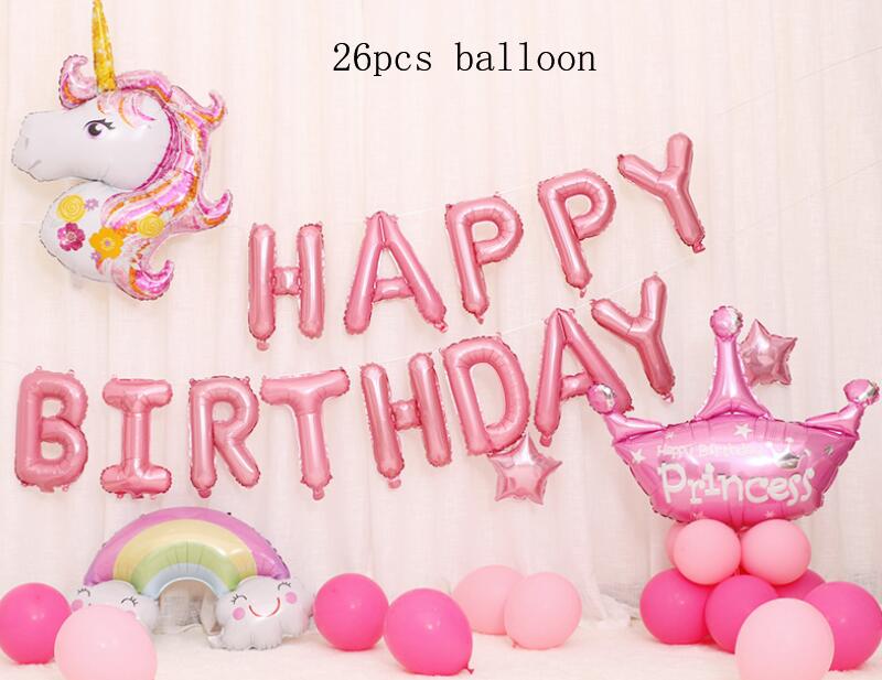Børns fødselsdagsfest dekoration tegneserie dyr form fødselsdag ballon sæt baby shower dekoration brev ballon: 4