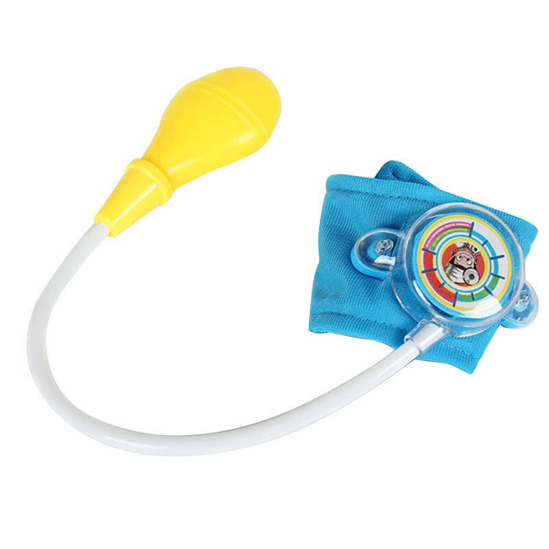 Børn læge legetøj stetoskop foregive lege sygeplejerske hvid kappe uniform rollespil medicin pædagogisk læring legetøj zxh: Blå blodtryk