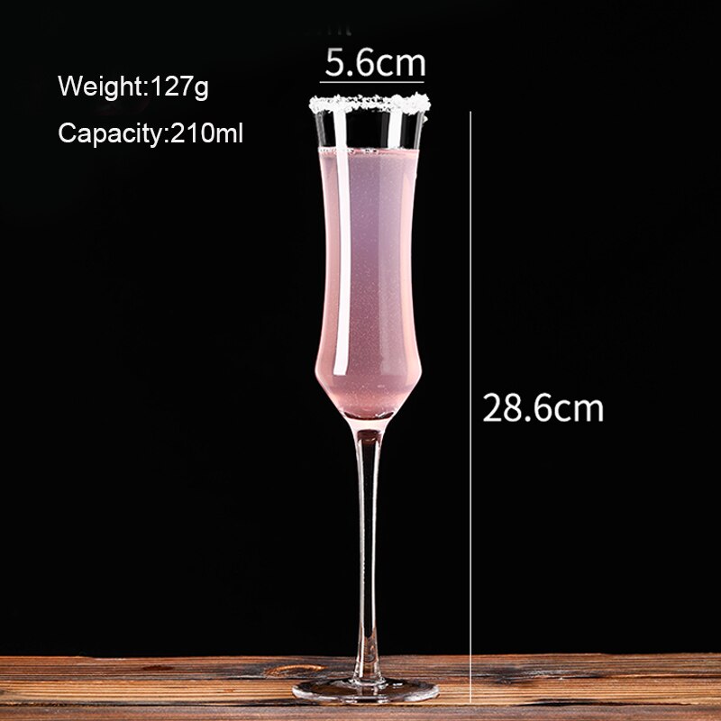Champagne Flute Glasses Cocktail Glasses Hand Blown Lead Free Champagne Cups: 6