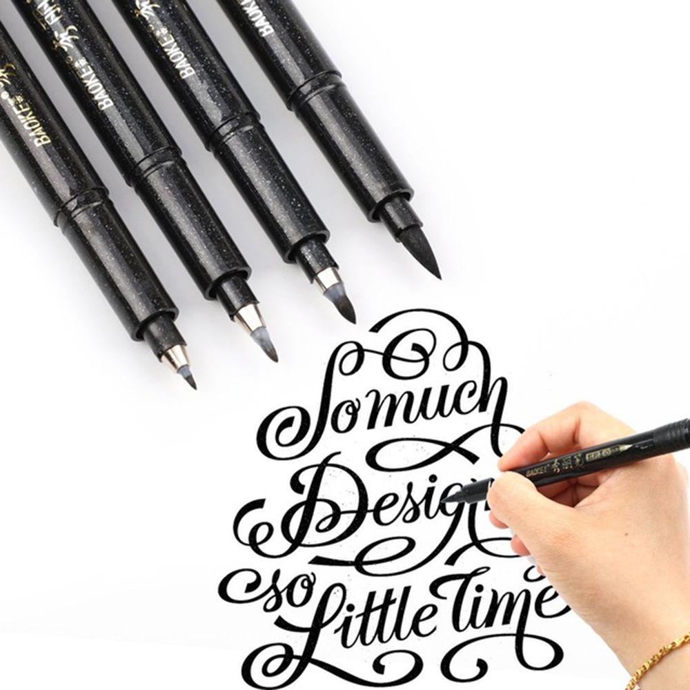 Limit showsCalligraphy Pen Hand Lettering Pens Brush Lettering Pens Markers for Writing Drawing Black Ink Pens Art Marker