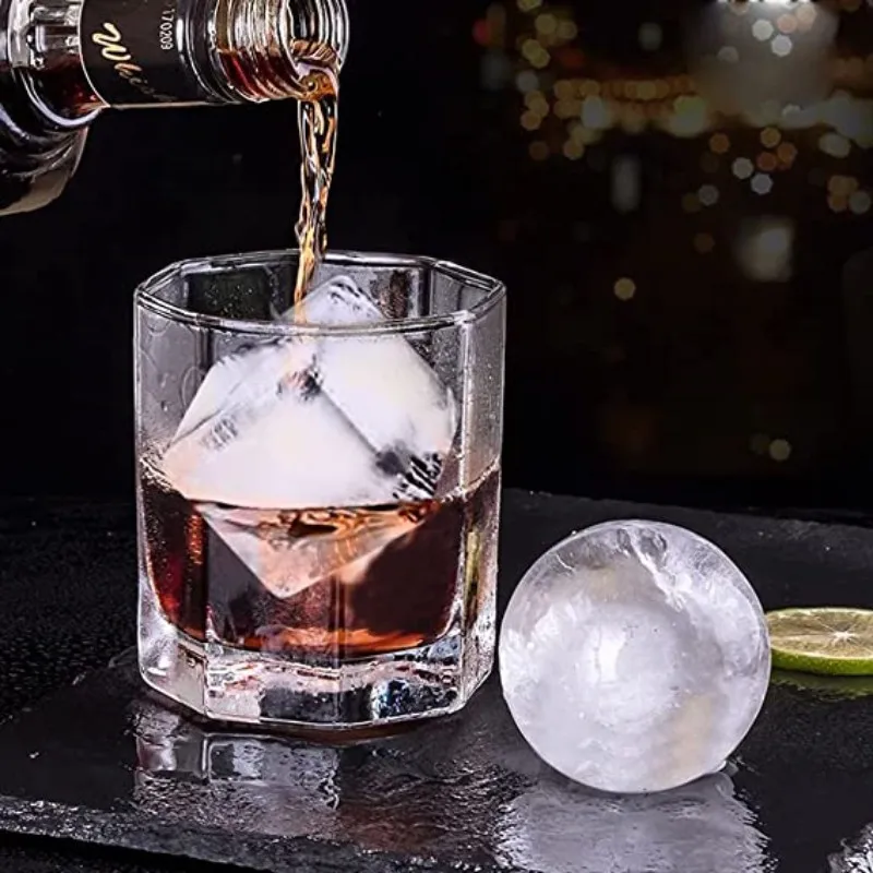 Moldes para cubitos de hielo de silicona, moldes esféricos para cubitos de hielo, máquina para hacer cubitos de helado, moldes reutilizables para cubitos de hielo y whisky, 4/6/8/15 rejillas