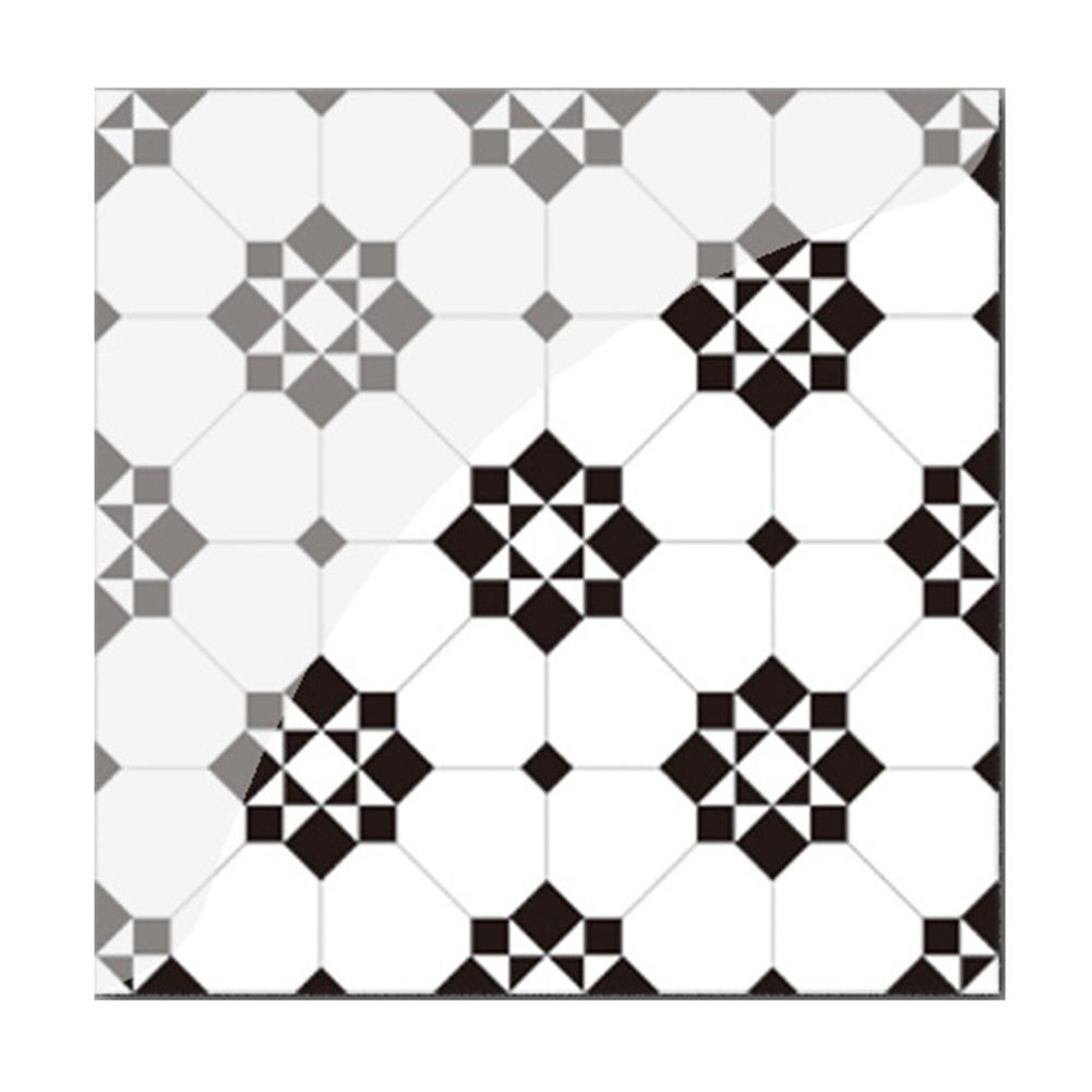 19pcs PVC Mosaic Tile Wall Sticker Waterproof Adhesive Tiles Decal for Bathroom Kitchen Decoration Art Wall Decals: YCZ005