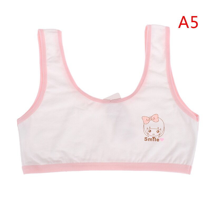 Sujetador de entrenamiento de verano para niña, ropa interior con cabeza de gato, para pubertad, para joven, lencería para pubertad, 1 unidad: 5