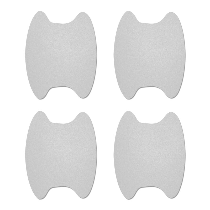 4 stuks reflecterende folie voor deurgrepen van auto's, deurgrepen en deurknoppen, stickers voor hyundai tucson solaris,  ix35 autostickers en accessoires: Zilver