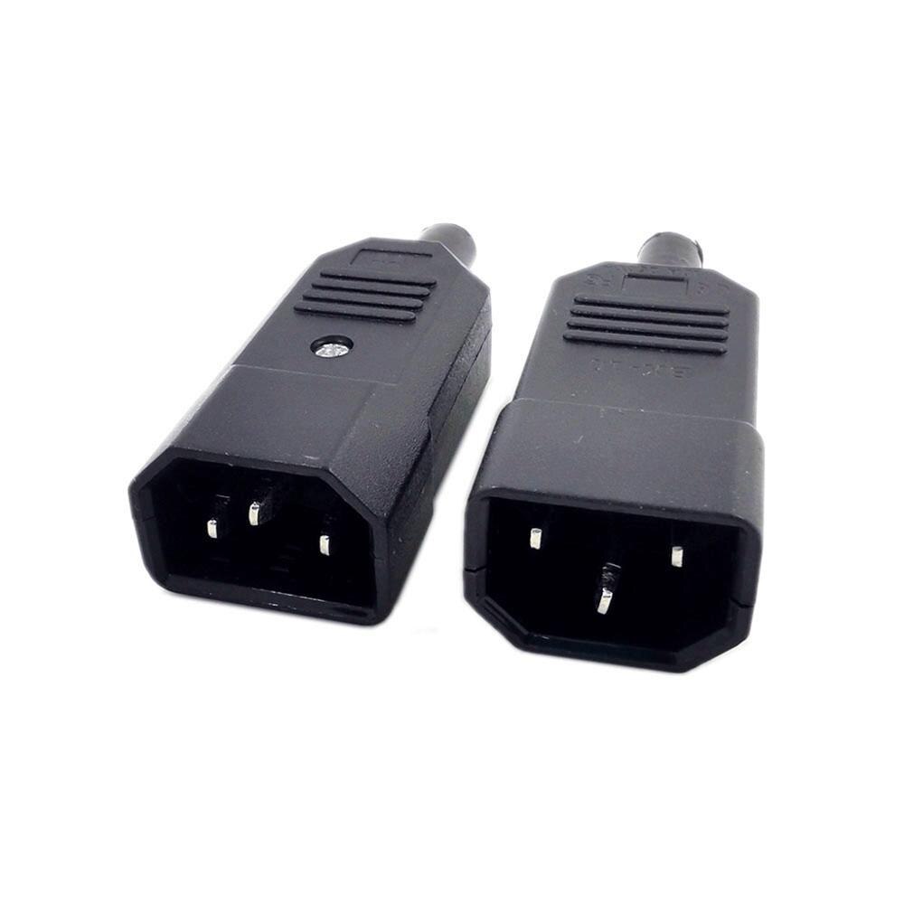 10 Pair IEC320 C14 C13 Electrical AC Socket 3 Female Male Inlet Plug Connector 3pin Socket Mount