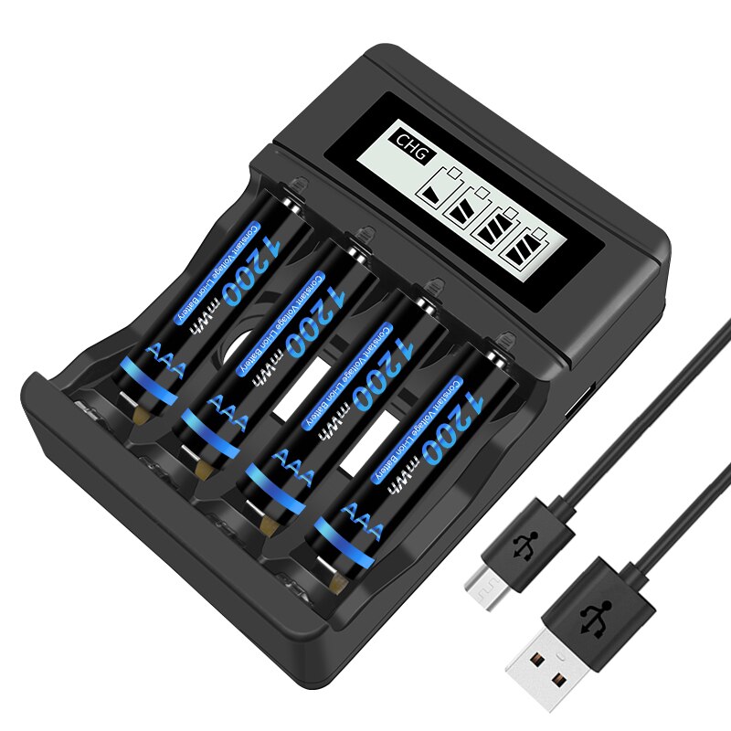 1.5V AAA Lithium Rechargeable Battery 1200mWh AAA 1.5V Li-ion li ion Battery For Remote control ,Wireless mouse aaa batteries