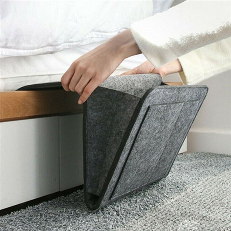 gefühlt Bett Lager Tasche Organizer Bett Pult Tasche Sofa TV Fernbedienung Kontrolle hängend Caddie Couch Lager Organizer Bett Halter Taschen