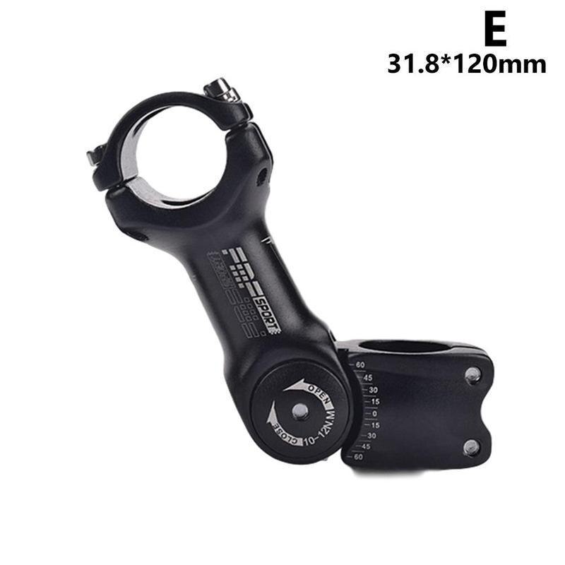 MTB Einstellbare Winkel Fahrrad Lenker Vorbau Steigleitung Aluminium Gabel Zubehör Legierung Adap Fahrrad Stengel Höer Vorne Berg Stengel D5Y6: 31.8x120mm(E)