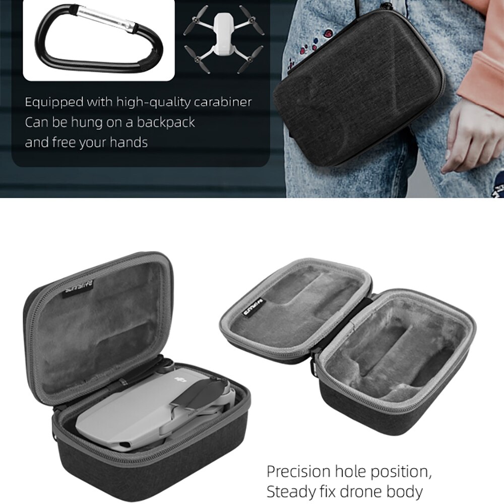 Bolsa de almacenamiento para Dron DJI Mavic Mini, estuche rígido portátil con asa de cuero, caja de transporte de hombro, accesorios
