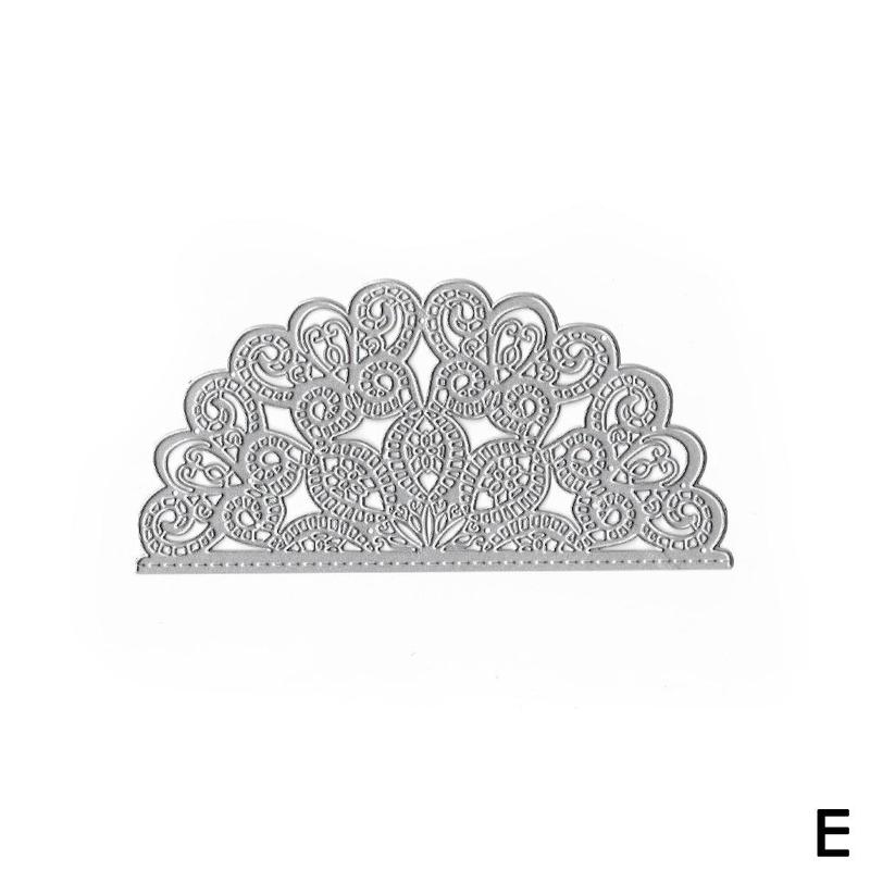 Troqueles de encaje, troquel de corte, arte de colección de recortes, troquelado de Metal para DIY, papel, confección de tarjetas, decoración de San Valentín para bodas: E