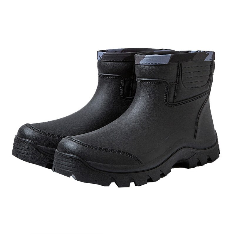 Männer der Schuhe kurze Hose Winter Gummi Schuhe Unterwasser Schuhe Küche Schuhe Anti-Schleudern Wasserdicht Regen Stiefel