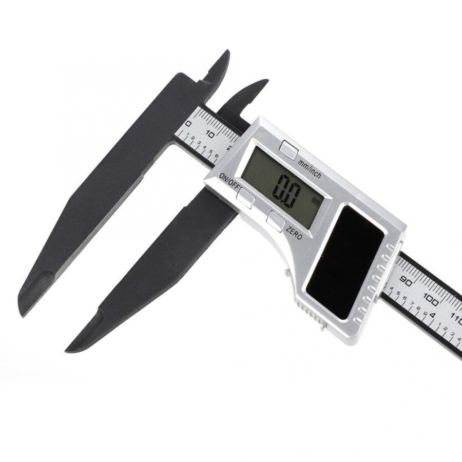 Digital Caliper Solar Power Carbon Fiber Ruler with 75mm Long Jaw Measuring Tool Electronic Caliper 200mm 0.1mm