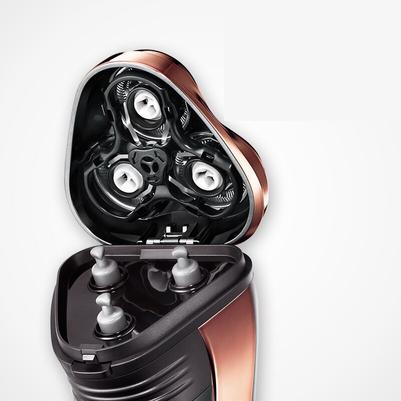 Flyco 100% Original FS363 Electric Shaver 3D Floating Blade Styling Rotating Support Rechargeable for Men