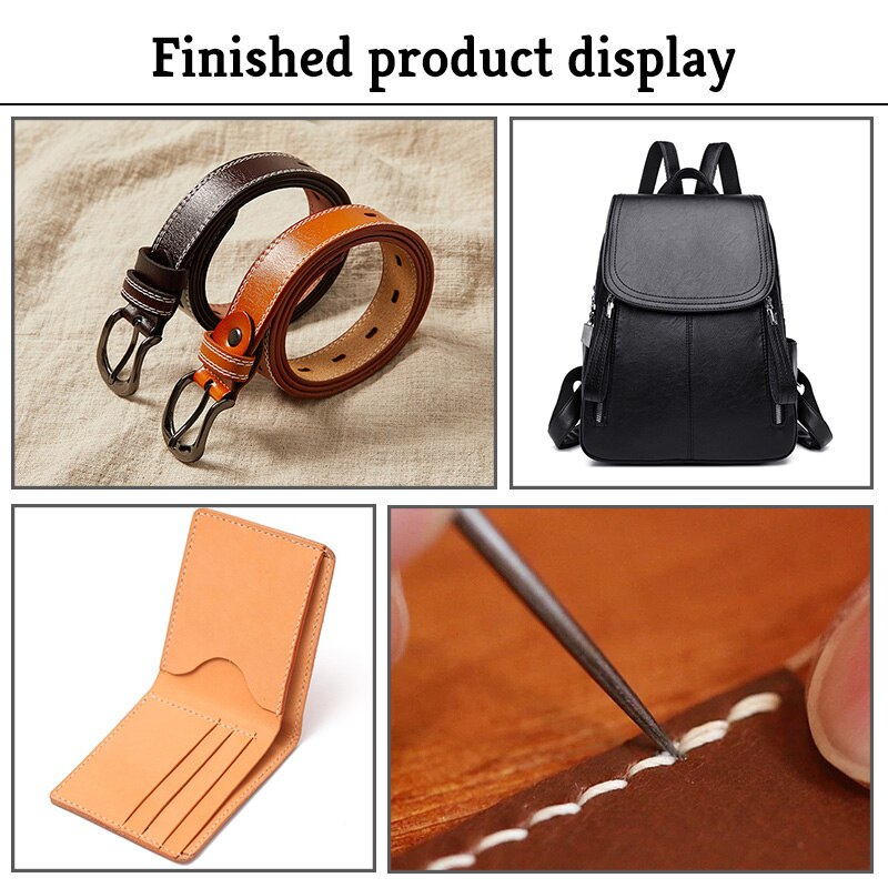 MIUSIE Leather Wood Handle Awl Tools For Stitching Punch wood drill positioning single gourd handle awl Leather