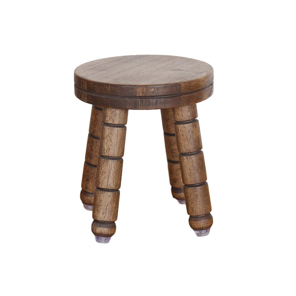 Small Wood Stool Square Modern Low Stool Family Living Room Makeup Dining Small Bench Footstool Household Furniture: B