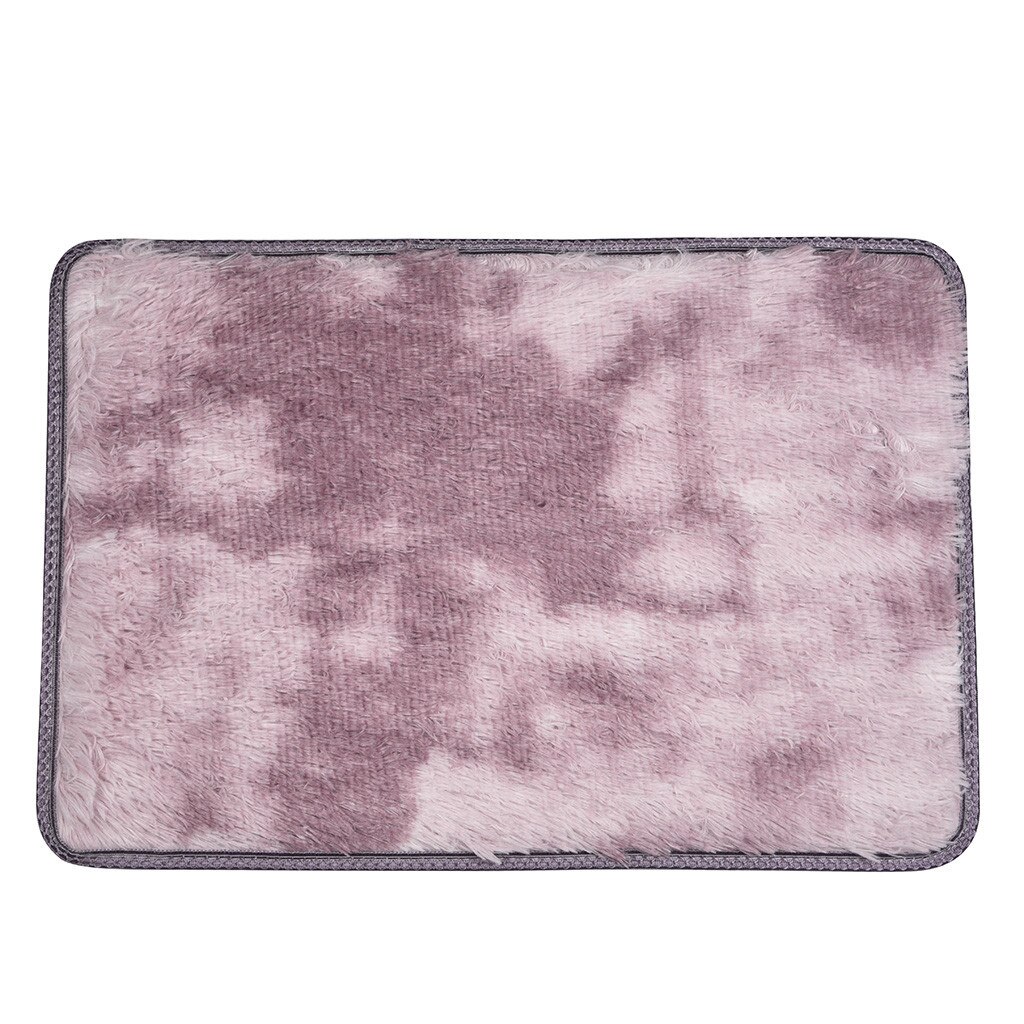 40*60cm Bath Mat Bathroom Carpet Rug Ultra Soft Shaggy Plush Bathroom Mat kitchen Door Floor tapis de bain Carpet Decor: Pink 