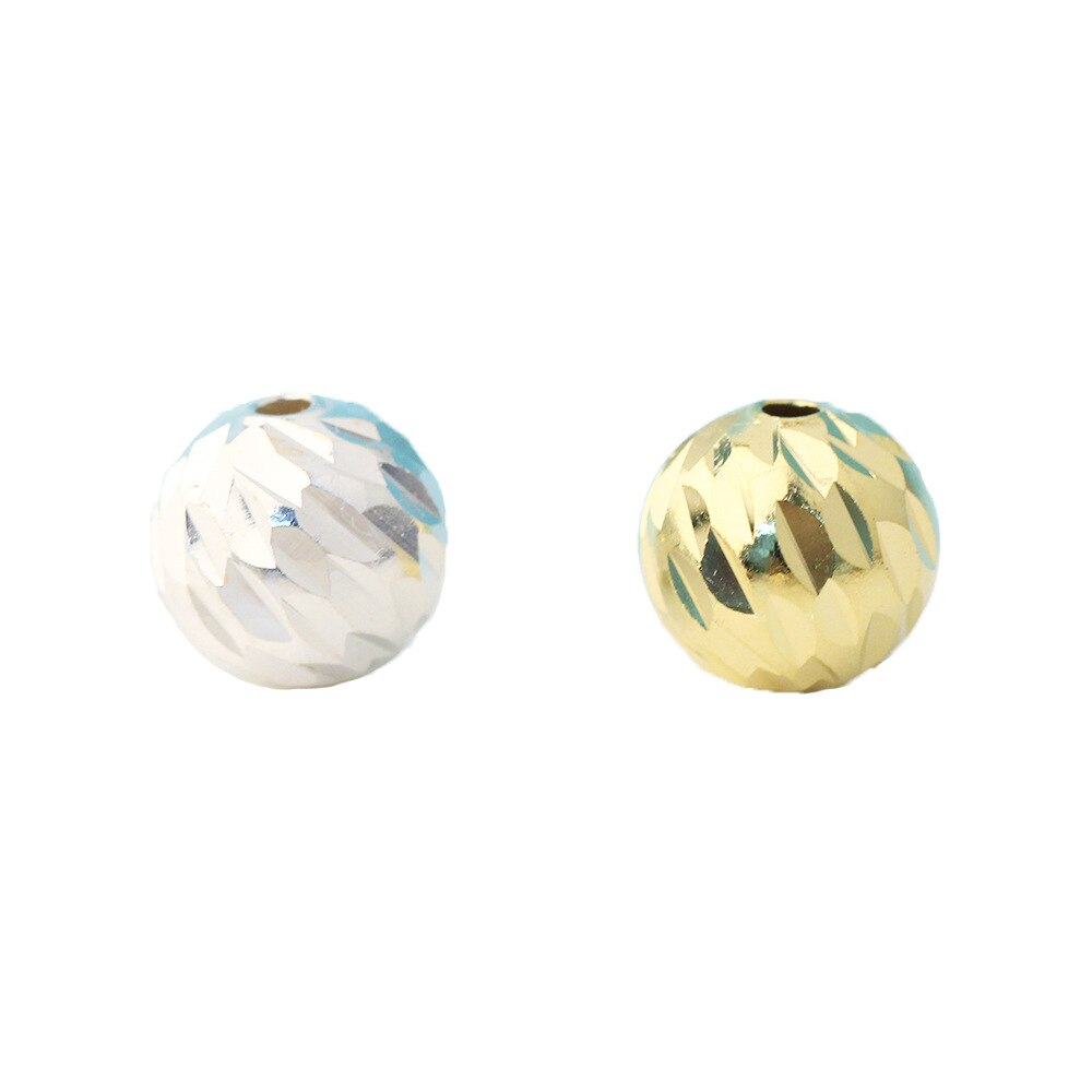 925 Sterling Argento Poliedrico Branelli Rotondi Del Distanziatore Perline per Collana Del Braccialetto Diy Branelli Allentati Gioielleria Raffinata Che Fanno