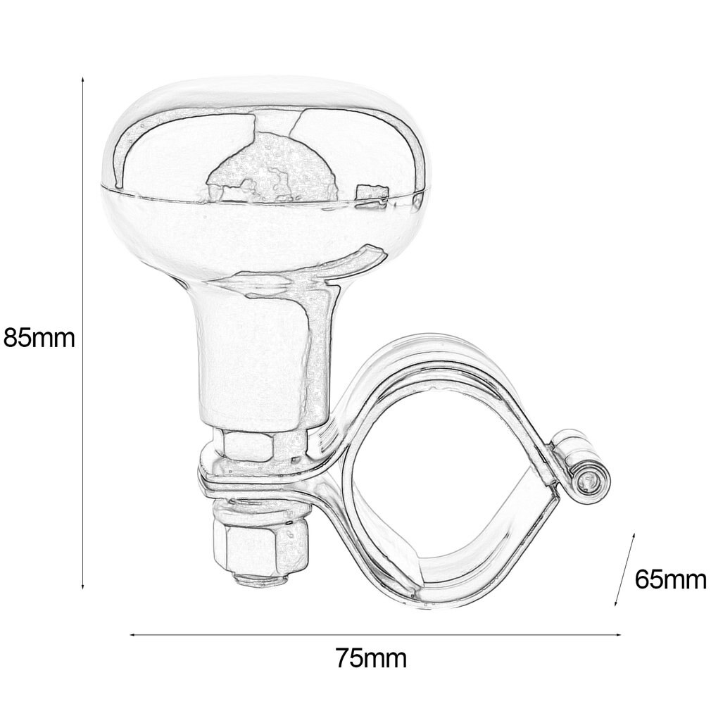 Car Steering Wheel Power Handle Ball Car Grip Knob Turning Helper Car Styling Hand Control Steering Wheel Fit Most Vehicles